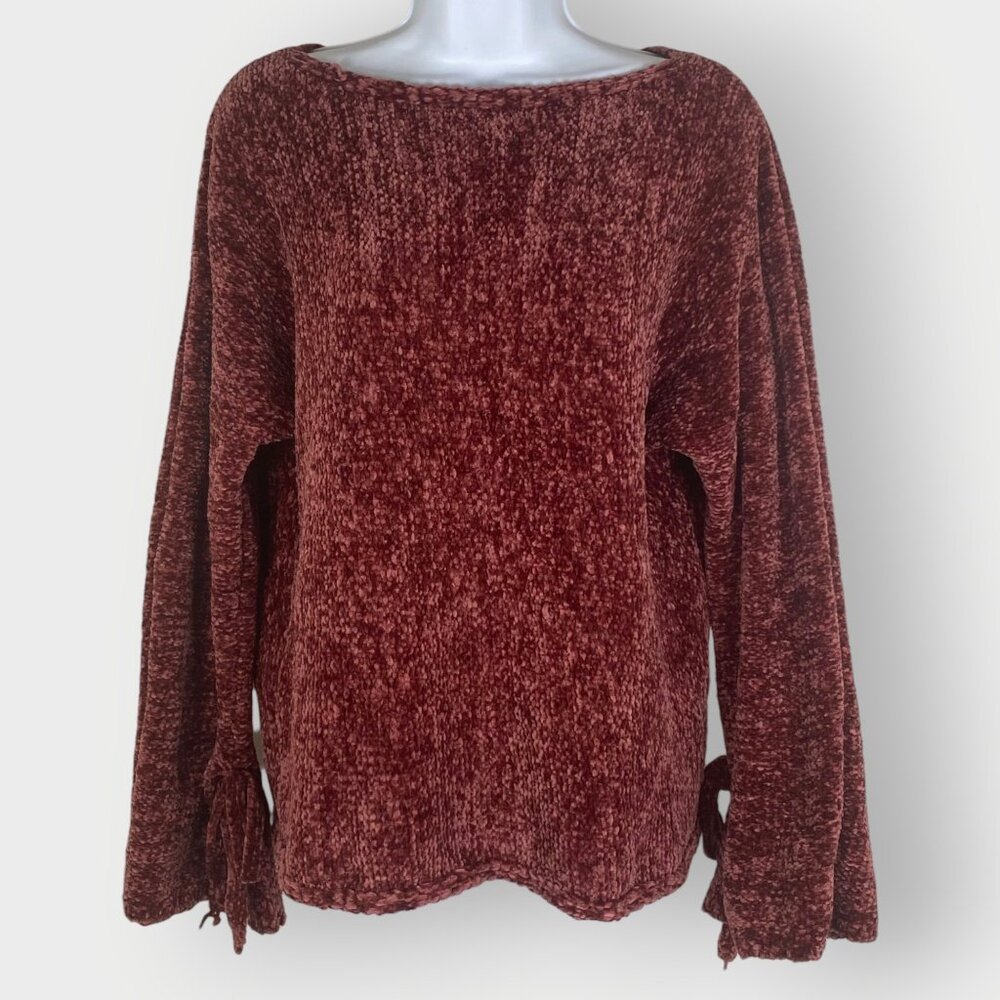 Sundance Samantha Chenille Sweater | S | Dark Rose | Lush Luxe Soft Cozy